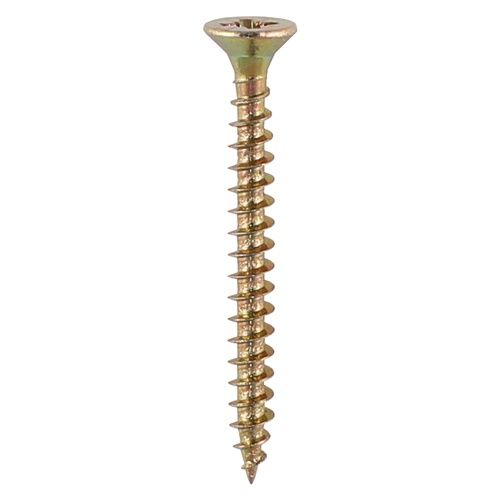 TIMCO Solo Woodscrews - PZ - Double Countersunk - Yellow 4.0 x 40 40040STUBY