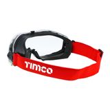 Timco Sports Style Safety Goggles Clear UV Protection 770963