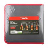 Timco 6pcs VDE Pliers & Screwdriver Set Ergonomic Handle 468767