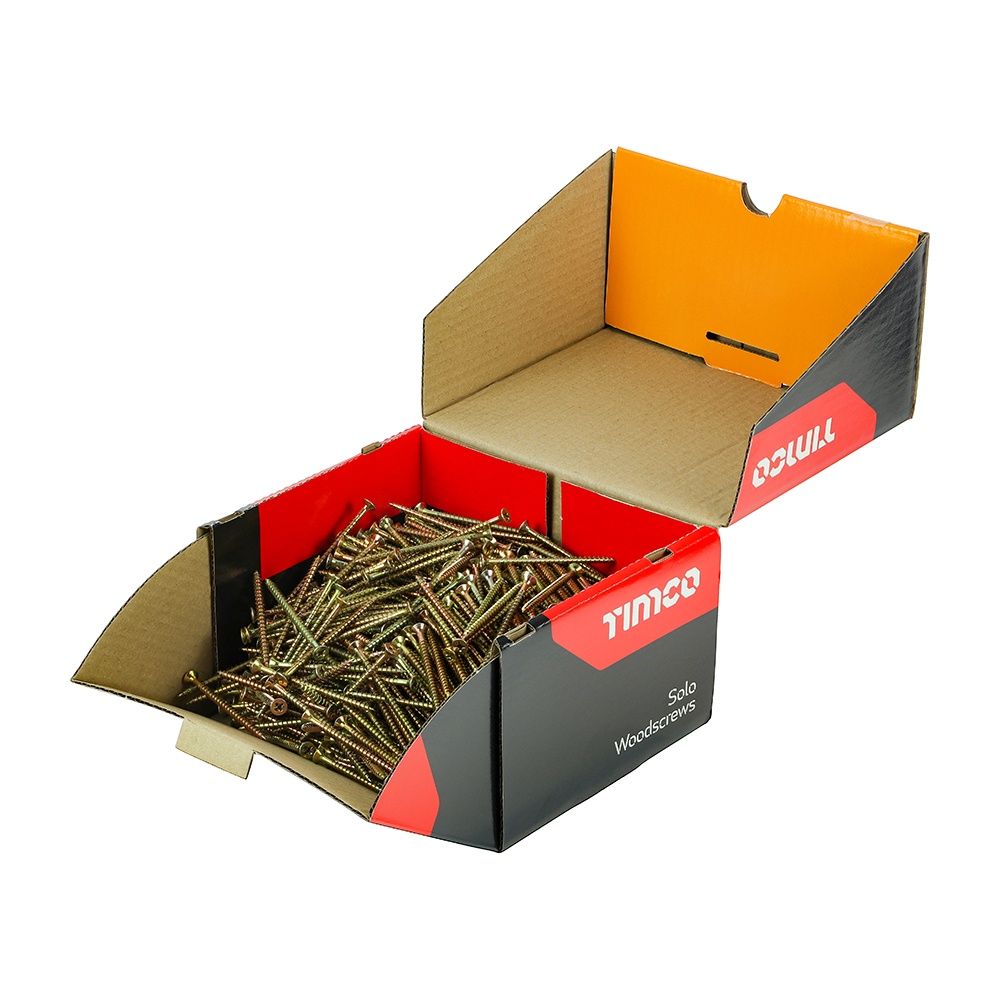 Timco Solo Chipboard &amp; Woodscrews - Industry Pack - PZ - Double Countersunk - Yellow 5.0 x 80 50080SOLOIND