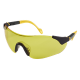 Sealey Worksafe® Sports Style High-Vision Safety Glasses with Adjustable Arms Yellow 9212