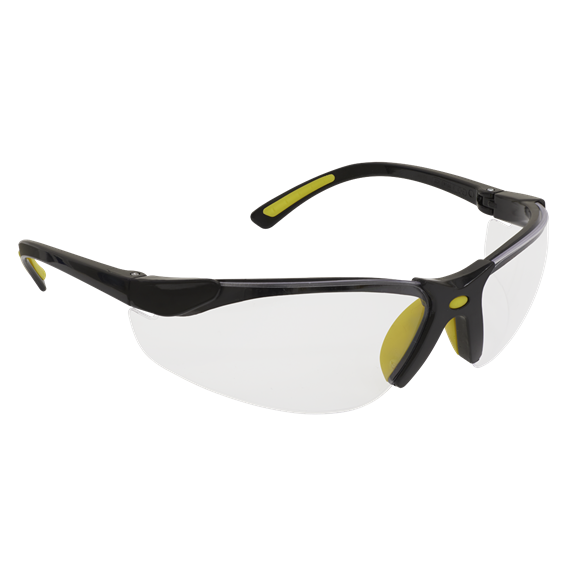 Sealey Worksafe® Zante Style Clear Safety Glasses with Flexi Arms 9213