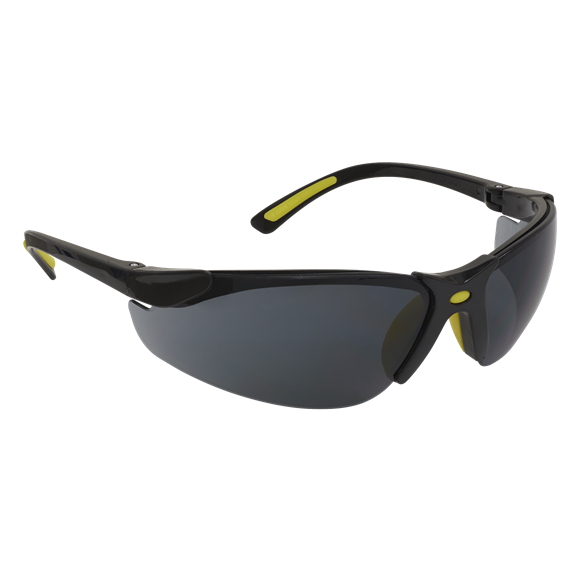 Sealey Worksafe® Zante Style Smoke Lens Safety Glasses with Flexi Arms 9214