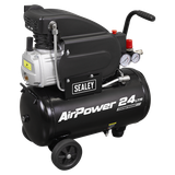 Sealey 24L Direct Drive Air Compressor 2hp with 4pc Air Accessory Kit SAC2420APK