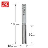 Trend 1/2" Two Flute Worktop Cutter 12.7mm 3/83X1/2TC