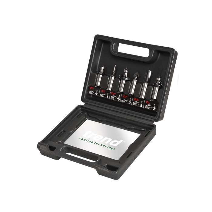 Trend 1/2in Router Cutter Set 6 Piece SET/SS11X1/2TC