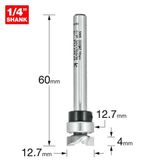 Trend 1/4" Guided Profiler 12.7mm dia x 4mm cut 46/910X1/4TC