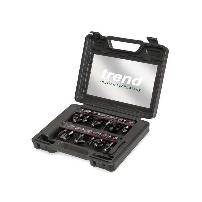Trend 1/4&quot; Router Cutter Set 12 Piece SET/SS8X1/4TC