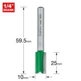 Trend 1/4" Two Flute Cutter 10mm C016X1/4TC