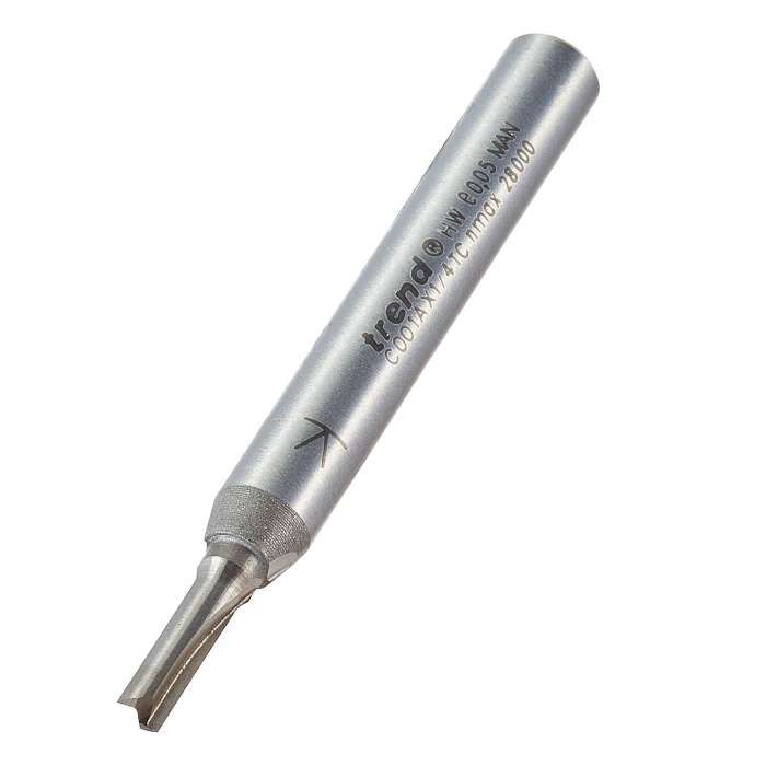 Trend 1/4&quot; Two Flute Cutter 3mm C001AX1/4TC