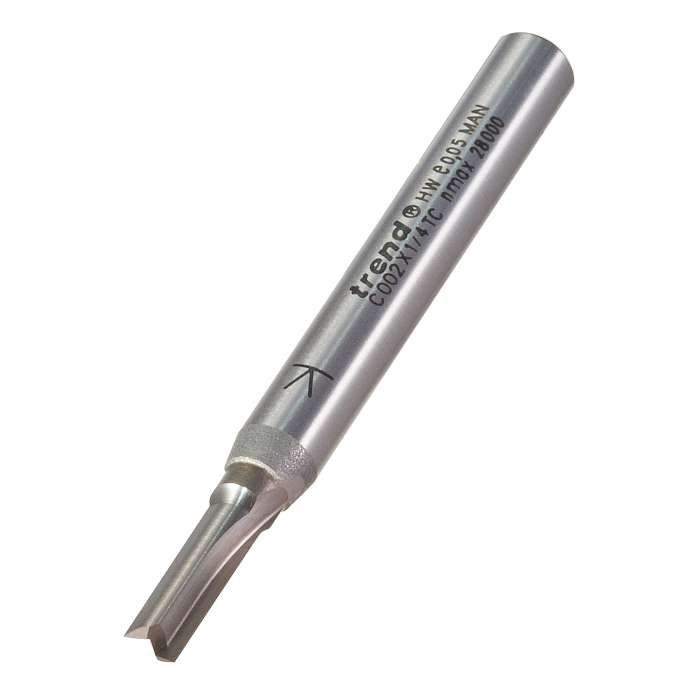 Trend 1/4&quot; Two Flute Cutter 4mm C002X1/4TC