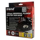 Trend 180mm Universal Plunge Router Sub-Base UNIBASE/180