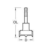Trend 40mm Snappy Machine Bit SNAP/MB/40TC