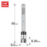 Trend 46/900X1/4TC - Guided profiler 9.5mm dia x 6mm cut