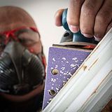 Trend Aluminium Oxide 1/3 Sheet Sanding Sheet 10pc 93mm x 185mm 240 grit AB/THD/240A