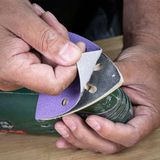 Trend Aluminium Oxide Delta Sanding Sheet 120 Grit 93mm 10pc AB/OSC/120A