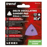 Trend Aluminium Oxide Delta Sanding Sheet 120 Grit 93mm 10pc AB/OSC/120A