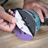 Trend Aluminium Oxide Random Orbital Sanding Disc 180 Grit 150mm 50pc AB/150/180A/B