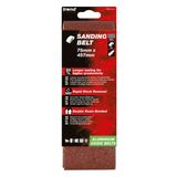 Trend Aluminium Oxide Sanding Belt 120 Grit 75mm x 533mm 3pc AB/B75A/120A