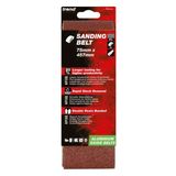 Trend Aluminium Oxide Sanding Belt 60 Grit 75mm x 533mm 3pc AB/B75A/60A