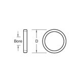 Trend BW14 30mm Sawblade Bushing Washer