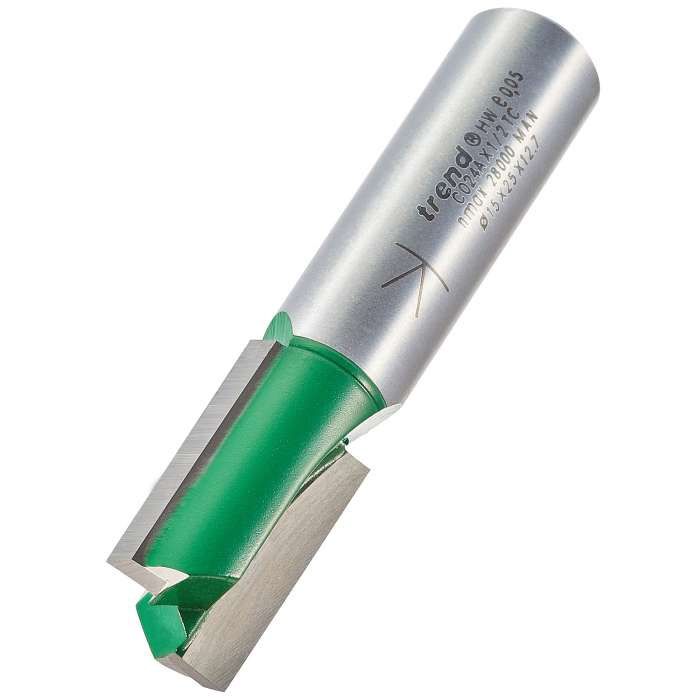 TREND C024AX1/2TC TWO FLUTE CUTTER 15MM DIAMETER