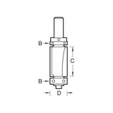 Trend Double Guided Trimmer 19mm x 50mm C199X1/2TC