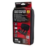 Trend HS/SET/6 - HSS Bi-Metal 8% Cobalt Holesaw 6pc Electrical Set