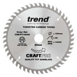Trend Laminate/HPL Circular Saw Blade 160mm x 20mm x 48T  CSB/PT16048