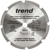 Trend PCD Fibre Cement Circular Saw Blade 305mm x 30mm x 8T PCD/FSB/3058