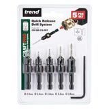 Trend Quick Release Countersink Set 5 Piece QR/CS/SET