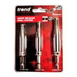 Trend Quick Release Drill Bit Guide Set 3 Piece QR/DBG/SET