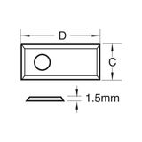 Trend RB/A Rota-Tip blade 29.5x9x1.5mm 1 off