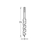 Trend SNAP/AB/10 - Trend Snappy Auger Bit 10mm x 155mm