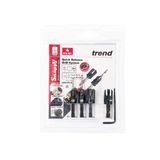 Trend Snappy 4 Piece Set Countersink & Plug cutter Set SNAP/PC/A