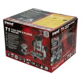 Trend T1EPS 1/4" Electric Trim & Plunge Router Kit 240V/710W