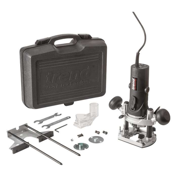Trend T4EK 1/4&quot; Variable Speed Router 230V c/w Kitbox