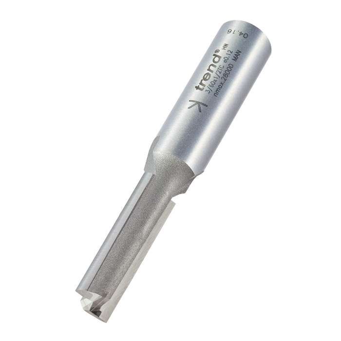 TREND TRE36012TC 3/60 X 1/2 10.0MM TCT TWO FLUTE CUTTER3/60X1/2TC