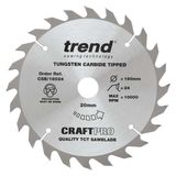 Trend Wood Circular Saw Blade 160mm x 20mm x 24T CSB/16024