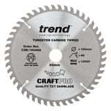 Trend Wood Circular Saw Blade 160mm x 20mm x 48T, 3 Pack CSB/160/3PK