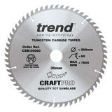 Trend Wood Circular Saw Blade 250mm x 30mm x 48/60/84T, 3 Pack CSB/250/3PK