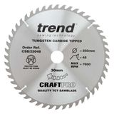 Trend Wood Circular Saw Blade 250mm x 30mm x 48T CSB/25048
