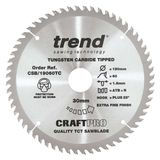 Trend Wood Cordless ATBR Circular Saw Blade 190mm x 30mm x 60T CSB/19060TC