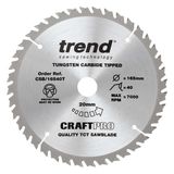 Trend Wood Cordless Circular Saw Blade 165mm x 20mm x 24/40/52T, 3 Pack CSB/165/3PK/B