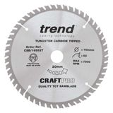 Trend Wood Cordless Circular Saw Blade 165mm x 20mm x 24/40/52T, 3 Pack CSB/165/3PK/B