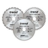 Trend Wood Mitre Saw Blade 216mm x 30mm x 24/48/60T, 3 Pack CSB/CC216/3PK