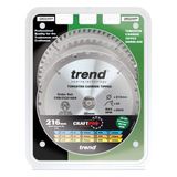 Trend Wood Mitre Saw Blade 216mm x 30mm x 24/48/60T, 3 Pack CSB/CC216/3PK
