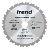 Trend Wood Mitre Saw Blade 216mm x 30mm x 24/48/60T, 3 Pack CSB/CC216/3PK