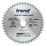 Trend Wood Mitre Saw Blade 216mm x 30mm x 24/48/60T, 3 Pack CSB/CC216/3PK