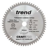 Trend Wood Cordless Mitre Saw Blade 190mm x 20mm x 60T CSB/CC19060T